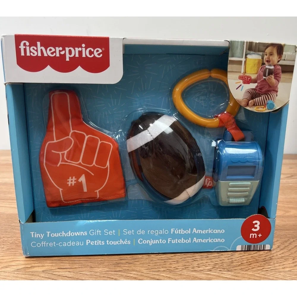 Fisher Price Tiny Touchdowns Infant Football Toys Play Set 3M+ NEW